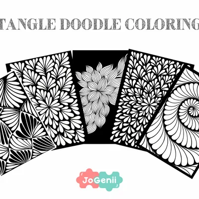 JoGenii Zentangle Doodle Poster Coloring Kit