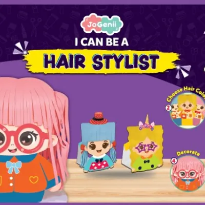 JoGenii I Can Be a Hair Stylist –Art kit for Kids (Age 3–10 Years)