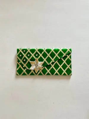 Gota Shagan Envelope - Forest Green