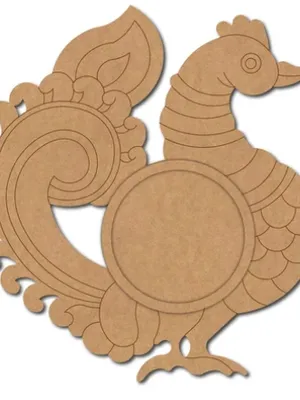 Make your own wooden Festive Peacock Tea Light