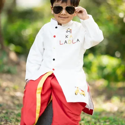 OFF WHITE MAA KA LADLA EMBROIDERY STYLISH