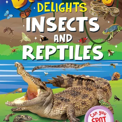 Insects and Reptiles Discovering Delights Flap Book for Kids Age 4 - 10 years