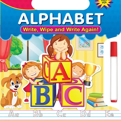 Write and Wipe Book - Alphabets
