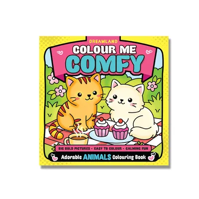 Colour Me Comfy: Adorable Animals - Easy and Relaxing Animal Colouring Book for All Ages with Bold, Cute and Creative Designs