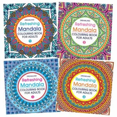 Refreshing Mandala - Colouring Book for Adults (Pack) (5 Titles)