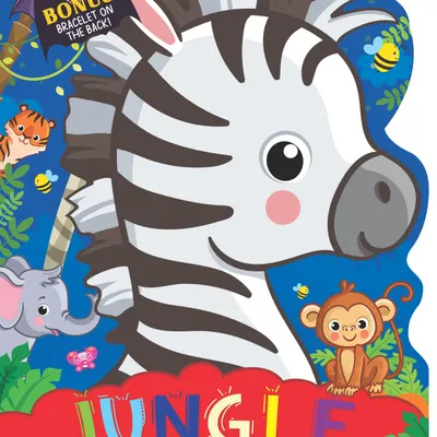 Jungle Activity and Colouring Book- Die Cut Animal Shaped Book