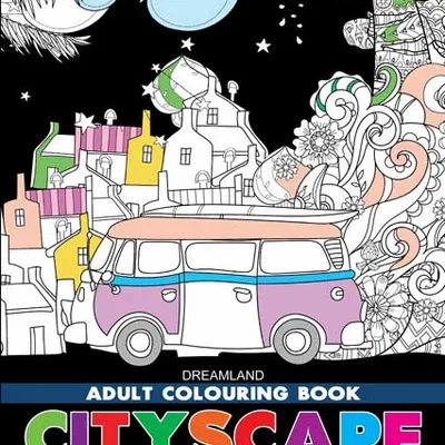 Cityscape- Colouring Book for Adults