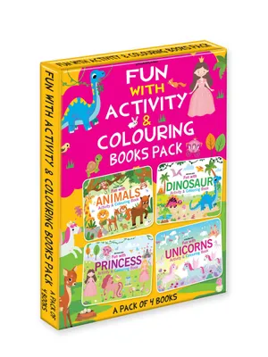 Fun with Activity & Colouring Books Pack- A Pack of 4 Books