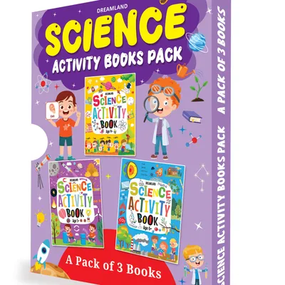Science Activity Books Pack- A Set of 3 Books - Activity Book for children
