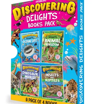 Discovering Delights Activity Book Pack for Kids Age 4 -10 years - A Set of 4 Books