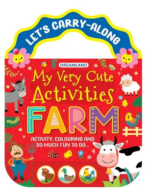 Farm- Let's Carry-Along Activity, Colouring Book for Kids Age 3 -8 years (My Very Cute Activities Series)