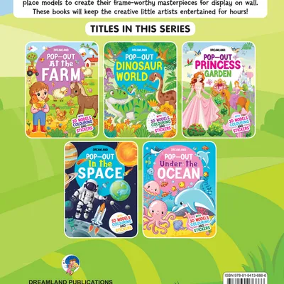 Pop-Out Princess Garden- With 3D Models Colouring Stickers