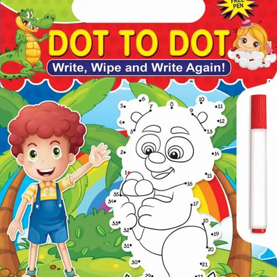 Write and Wipe Book - Dot to Dot