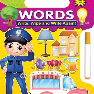 Write and Wipe Book - Words
