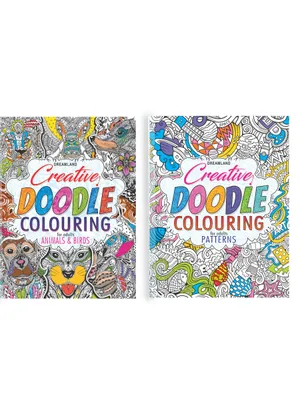 Creative Doodle Colouring Books - (2 Titles)