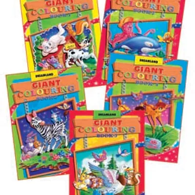 Giant Colouring Books - (5 Titles)