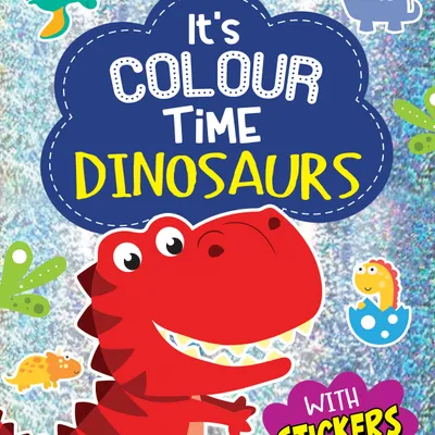 Dinosaurs- It's Colour time with Stickers