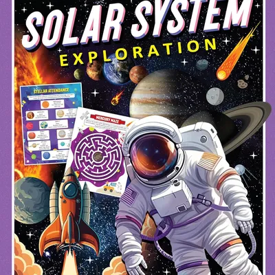Solar System Exploration Activity Book for Kids Age 5 -10 years
