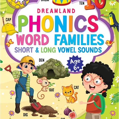 Phonics Reader - 3 (Word Families Short and Long Vowel Sounds) Age 6+