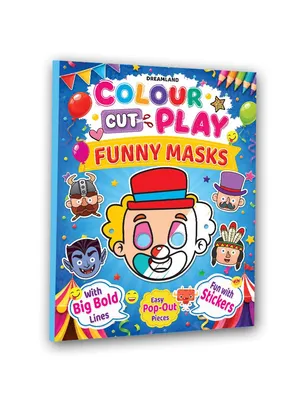 Colour Cut Play : Animal Masks- A Creative Sticker Activity Book for Kids Ages 4–8