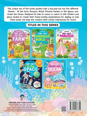 Pop-Out Under the Ocean- With 3D Models Colouring Stickers