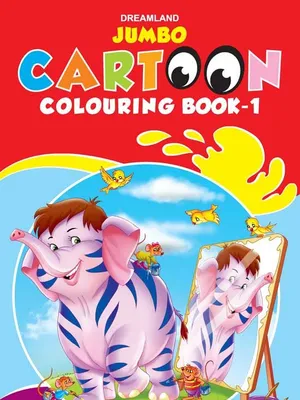 Jumbo Cartoon Colouring Book - 1