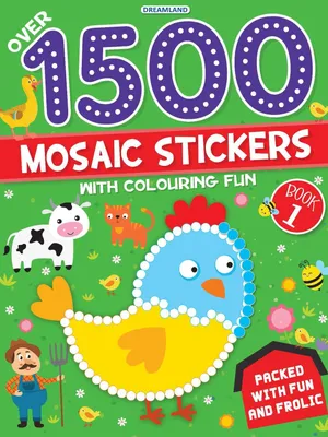 1500 Mosaic Stickers Book 1 with Colouring Fun - Sticker Book for Kids Age
