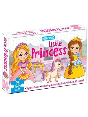 Little Princess Jigsaw Puzzle for Kids – 96 Pcs | With Colouring & Activity Book and 3D Model