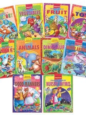 Creative Colouring book - 10 titles (Pack)