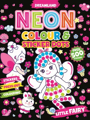 Little Fairy Neon Colour and Sticker Dots Book Over 500 Stickers