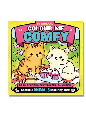 Colour Me Comfy: Adorable Animals - Easy and Relaxing Animal Colouring Book for All Ages with Bold, Cute and Creative Designs