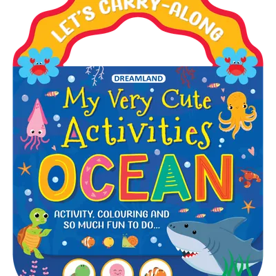 Ocean- Let's Carry-Along Activity, Colouring Book for Kids Age 3 -8 years (My Very Cute Activities Series)