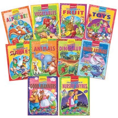 Creative Colouring book - 10 titles (Pack)
