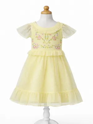 Girls Embroidered Party Wear Frock – Soft, Elegant & Princess-Style Outfit