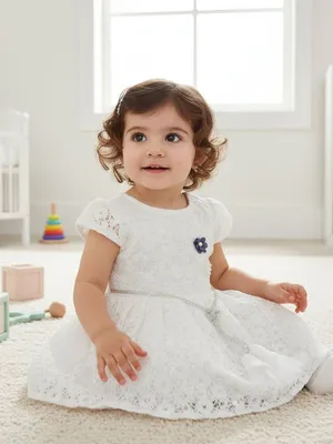 White Lace Party Frock