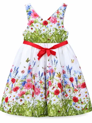Floral Chiffon girls Frock