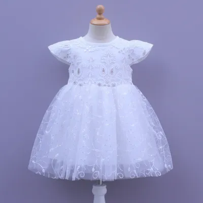 Sequin detailing Net Party Frock