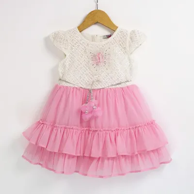 Cotton Candy Chiffon Cotton Frock