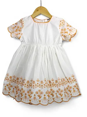 Embroidered Cotton Frock