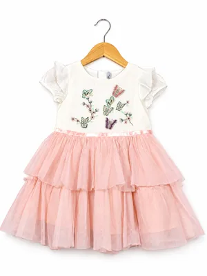 Butterfly Layered Net Frock