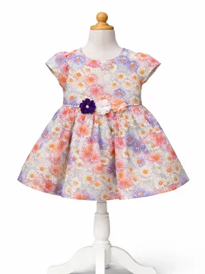 Frockwala Baby Girls Floral Cotton Party Dress – Multicolor Daisy Print