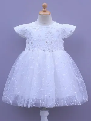 Sequin detailing Net Party Frock