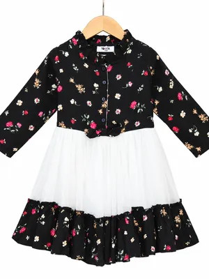 Layered net frock