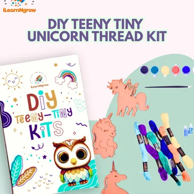 ilearnngrow Teeny Tiny DIY Unicorn Thread Kit