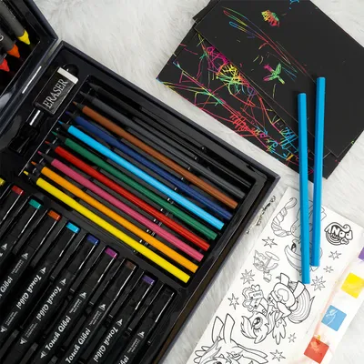 ilearnngrow 67 pieces colouring set- Space
