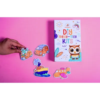 ilearnngrow Teeny Tiny DIY Transport theme Fridge Magnet
