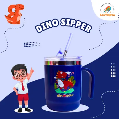 ilearnngrow Dino Sipper + Dino  Eraser + Dino Wallet