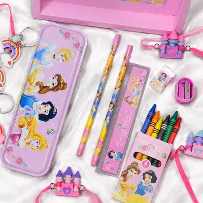 ilearnngrow Pencil Box Pink Theme stationary
