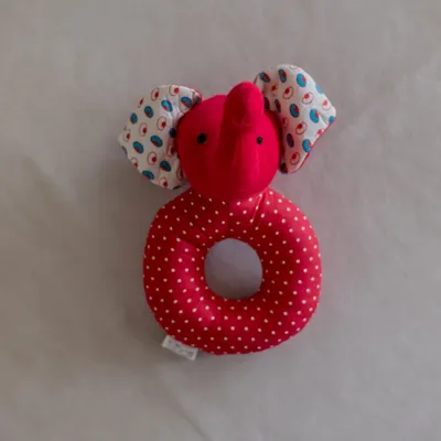 ilearnngrow Elephant Face shaped Rattle