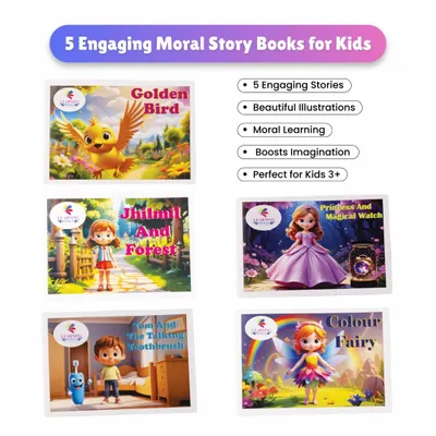 Children's Story Books Set of 5 | Princess and Magical Watch, Colour Fairy, Golden Bird & More | Moral & Bedtime Stories for Kids 3-8 Years (Set of 5)